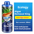 Ecological algae removal agent bottle for freshwater aquariums and fish ponds in three size options