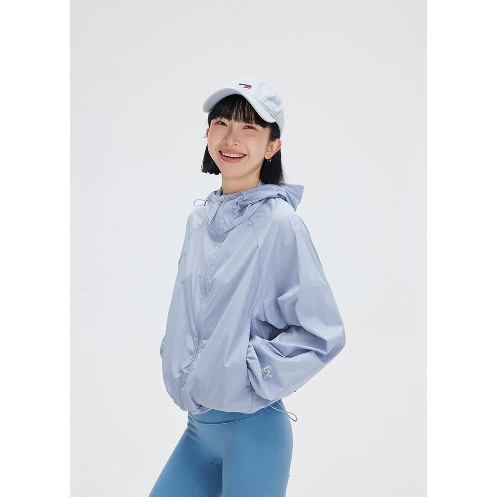 Men's thin chemical fibre blend hooded sports coat with straight hem in multiple colour options