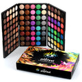 120 colour eyeshadow palette, matte and shimmer shades, 16cm x 11cm x 2.5cm portable makeup set