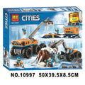 Arctic icebreaker fleet building blocks set with 760 pieces and box size 50x39.5x8.5cm