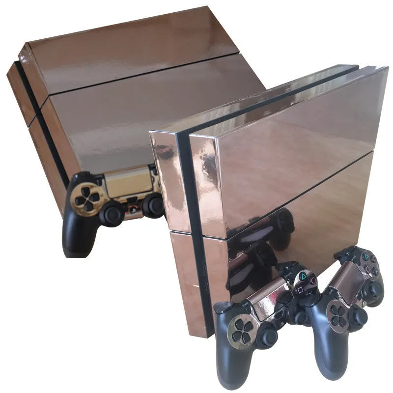 PS4 housing protective film in six colours on a 33x20cm matte gold plating film.