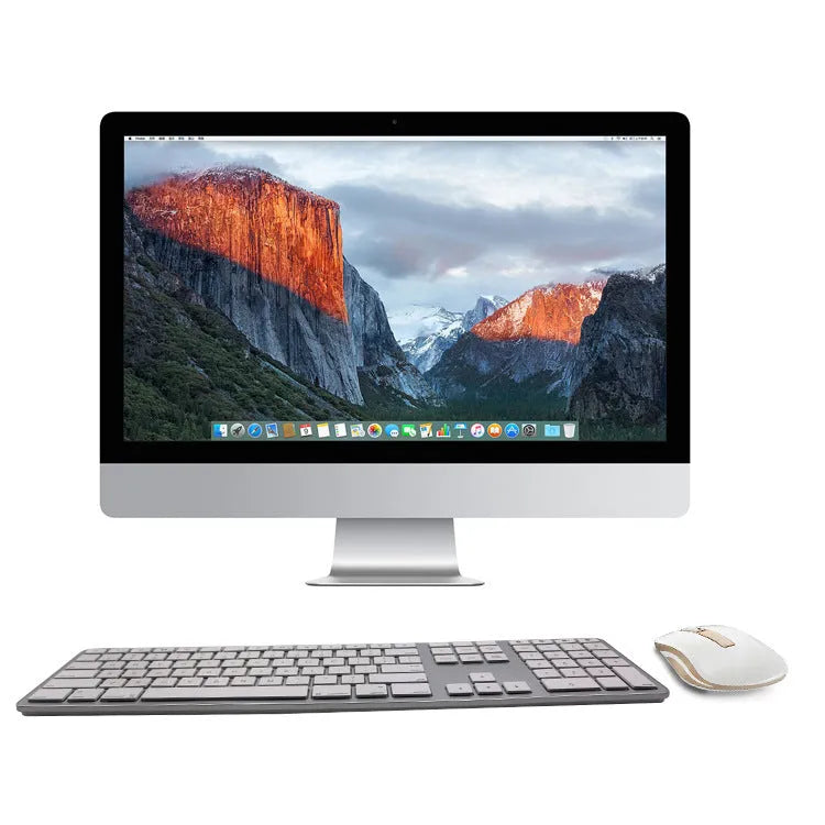White Bluetooth wireless keyboard with 109 keys and a three-key zone on a desk.