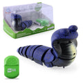 Smart sensing automatic snake cat toy with USB charging port and realistic 3D cobra design