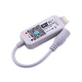White WiFi LED light strip controller measuring 53mm with Magic Home Pro app compatibility