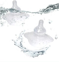 Silicone nipple protectors for breastfeeding mothers in transparent and pink colours