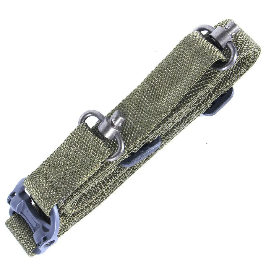 MS4 tactical nylon multifunctional strap rope in black colour showing 150 cm length