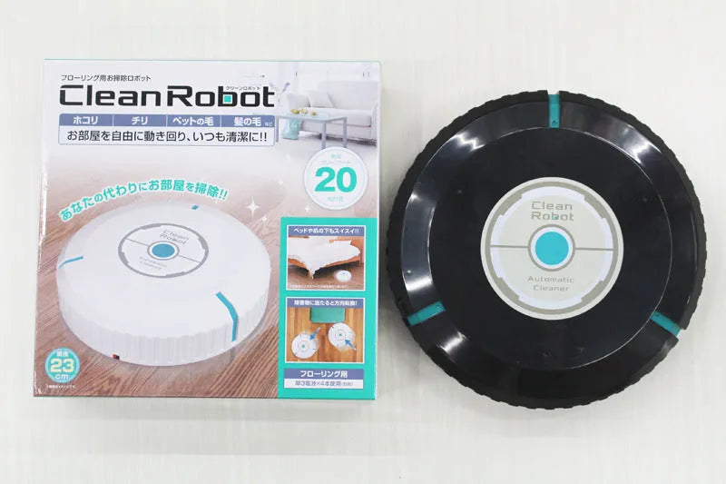 AC Sweeping Robot Household Automatic Sweeping Machine in black or pure white, 23.0 cm by 23.0 cm by 6.0 cm, cleaning floors