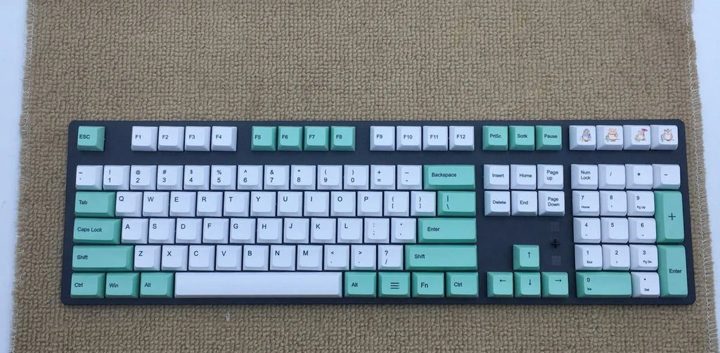 PBT sublimation keycaps with Japanese, Russian and Korean legends for mechanical keyboards