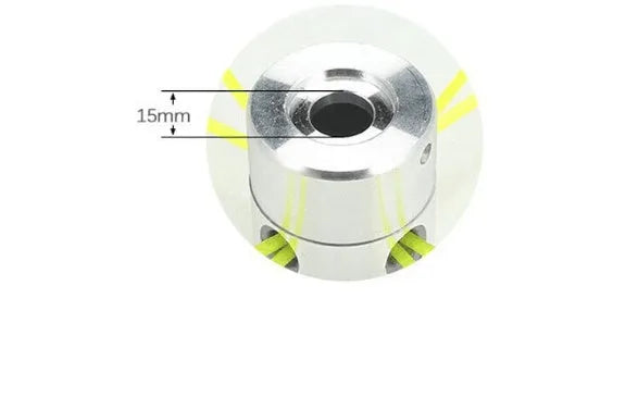 Luzhu aluminium lawn mower grass trimmer head replacement kit with four light yellow square ropes and wrench
