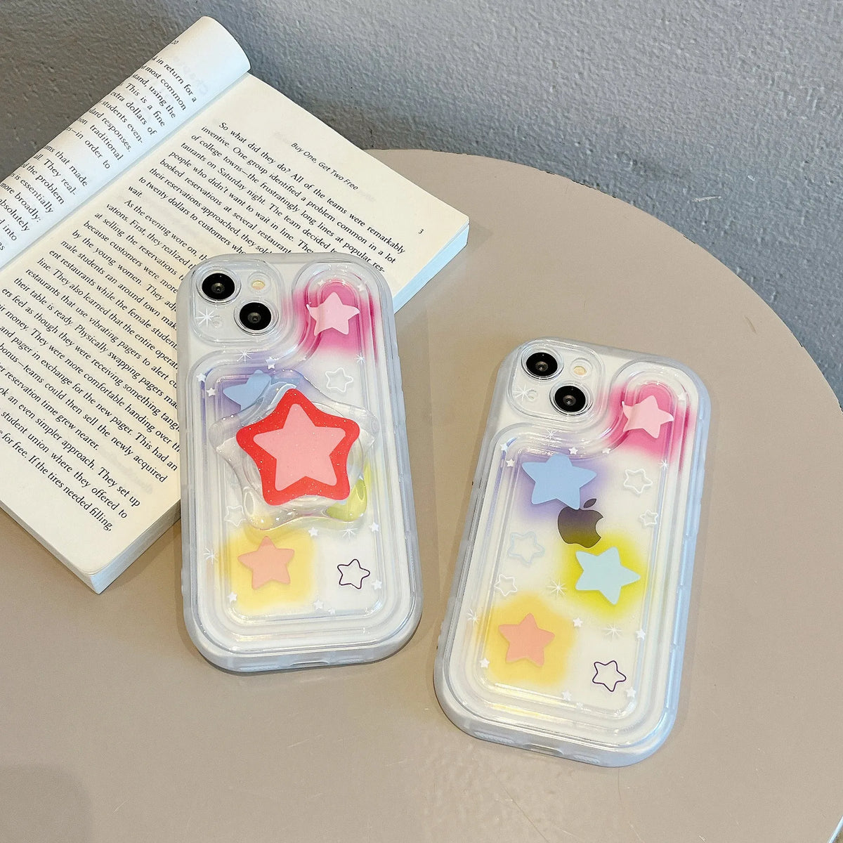 Blooming Colour XINGX Bracket Phone Case with anti-fall TPU cover for iPhone models