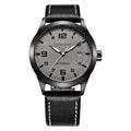 Casual business retro leather automatic mechanical watch showing 12mm thickness and colour options