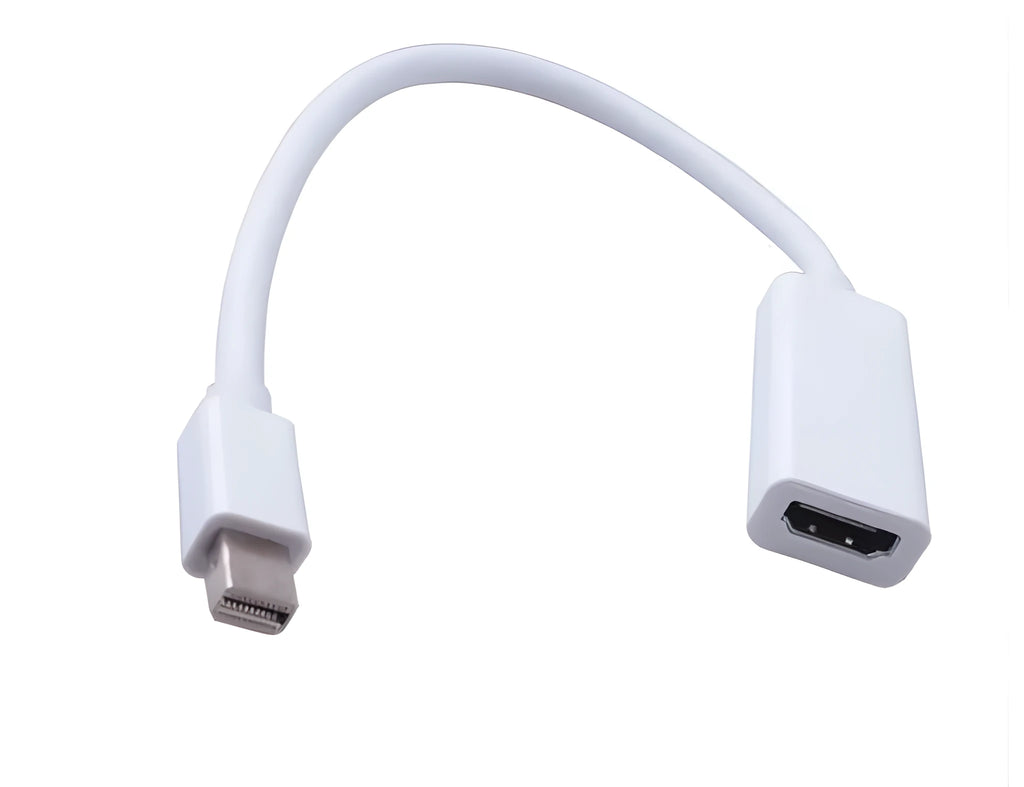 24.5 cm Mini DisplayPort male to HDMI female adapter cable for Apple MacBooks