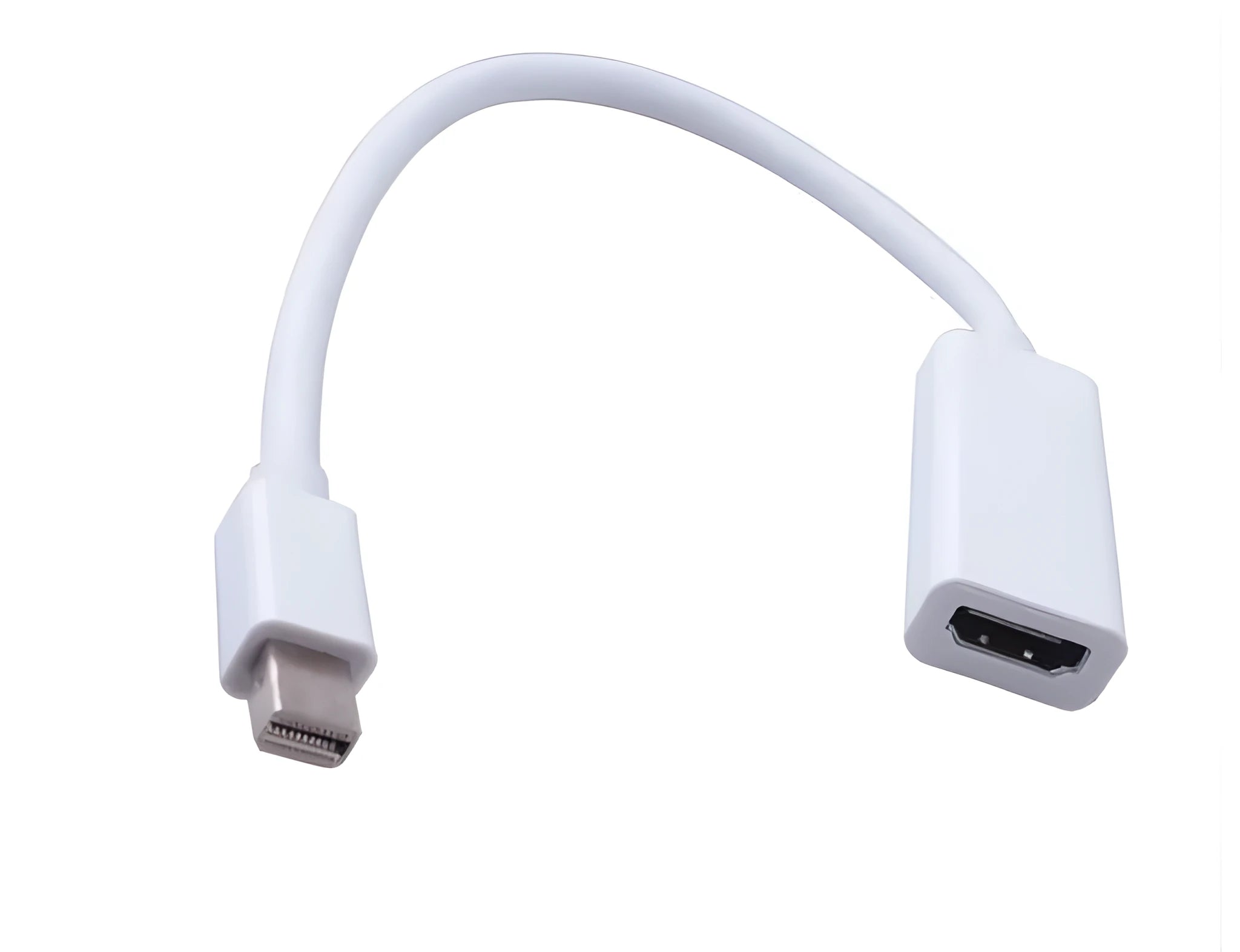 24.5 cm Mini DisplayPort male to HDMI female adapter cable for Apple MacBooks