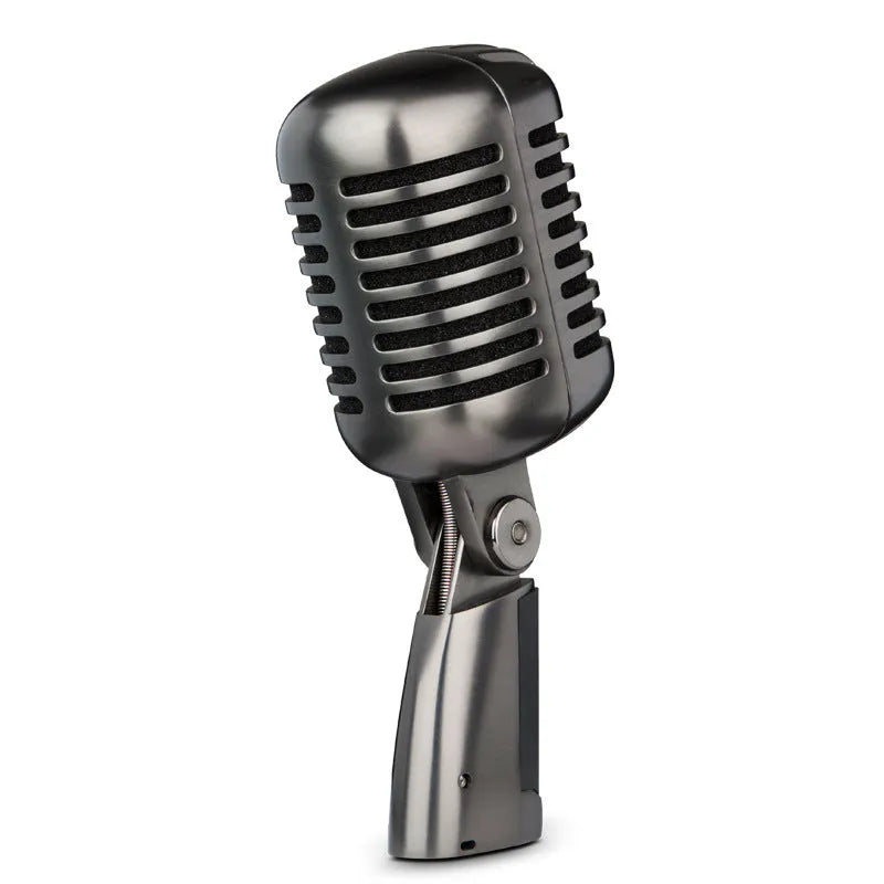 Retro-style condenser microphone with cardioid pickup for K-song and recording