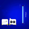Rechargeable blue and purple LED fill light tube with dimmer switch in 17cm, 32cm and 52cm lengths