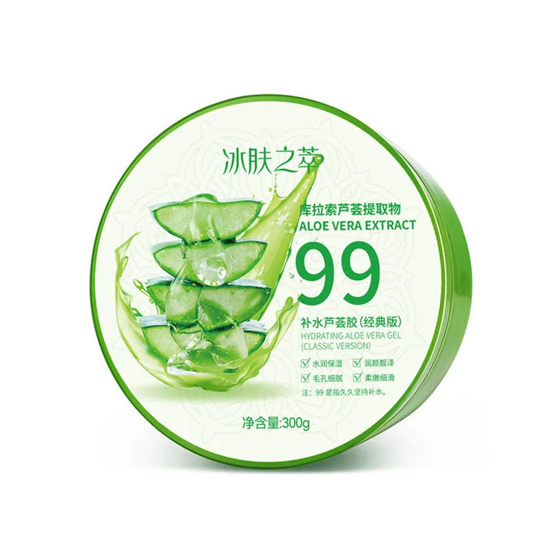 300g aloe vera gel emulsion in squeeze tube packaging for facial skin hydration