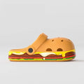 Women's thick-soled EVA sandals in Angus colour with closed toe and hollow-out platform sole.