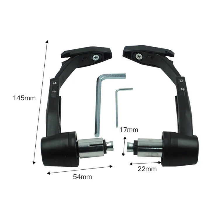 CNC motorcycle handlebar guard with decorative ball end in black, blue, or red, aluminium alloy and plastic