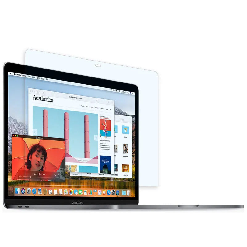 Matte screen protector for MacBook Pro 13-inch laptop with installation tools