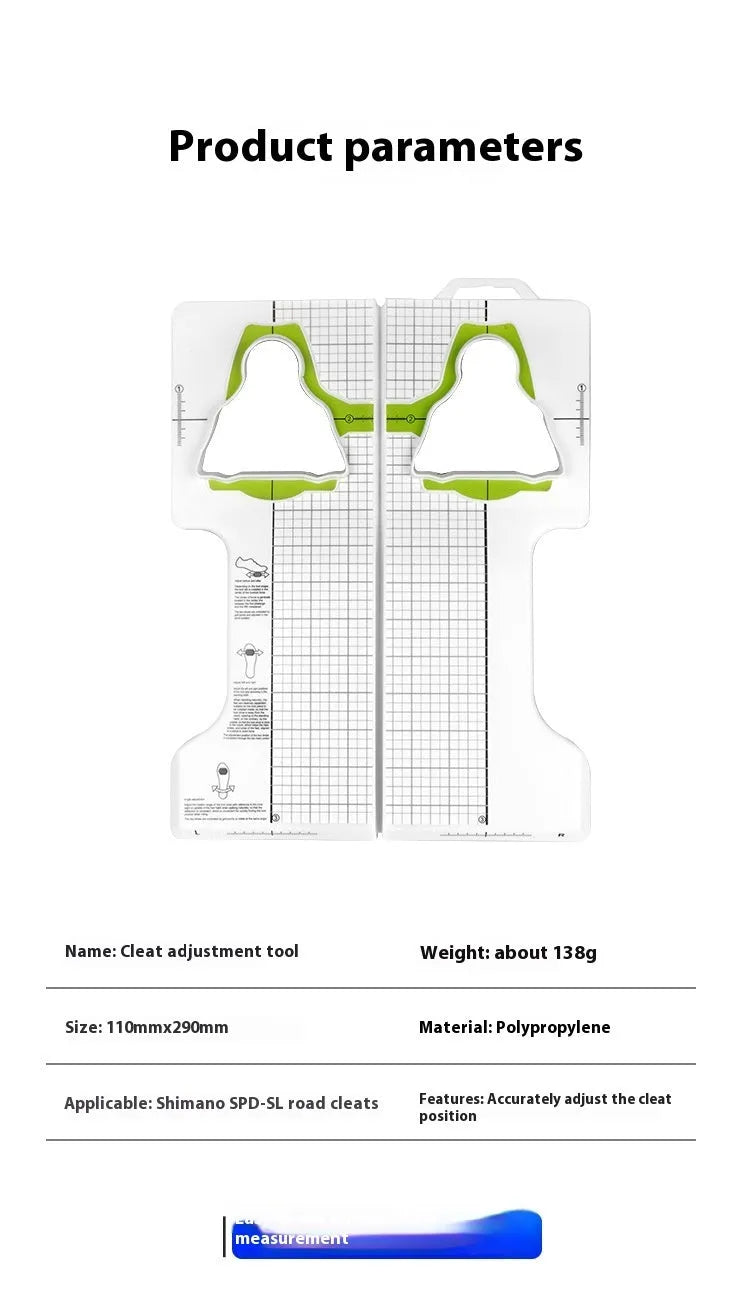 Locking plate adjustment tool for bicycle SPD and KEO cleats on a white background