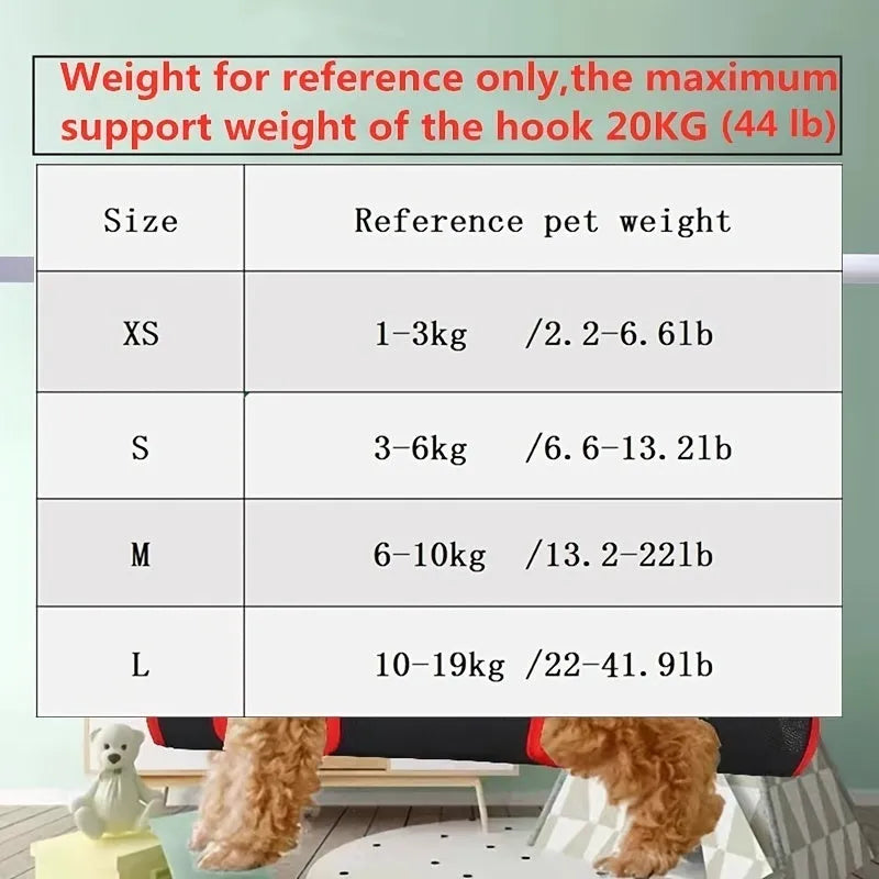 Pet grooming restraint bag hammock set for cat and dog nail trimming and bathing in four sizes