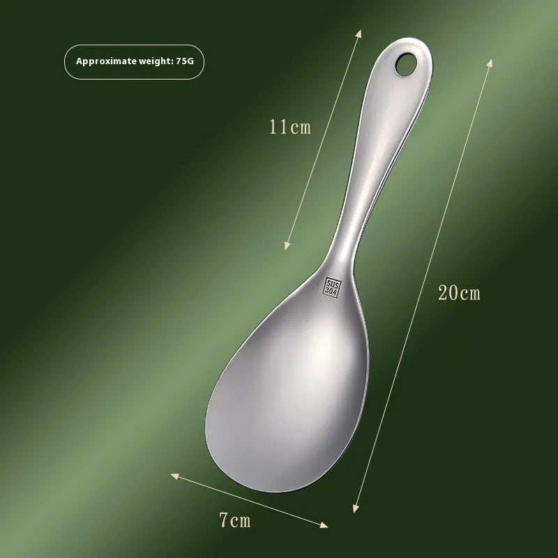 304 stainless steel meal spoon with solid colour finish and simple design for adult household use