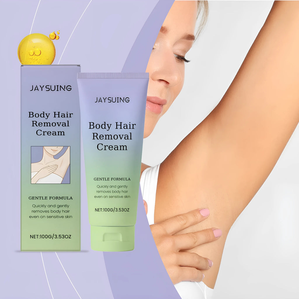 100g hair removal cream jar with moisturising care oil formula and witch hazel extract