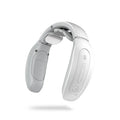 Red and white intelligent cervical massager with battery and controls for neck, back, and leg relief