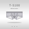 Men's seamless low waist underwear in nylon fabric with quick-drying breathable properties
