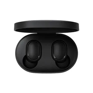 Redmi AirDots 2 black true wireless headphones with charging case and three ear tip sizes