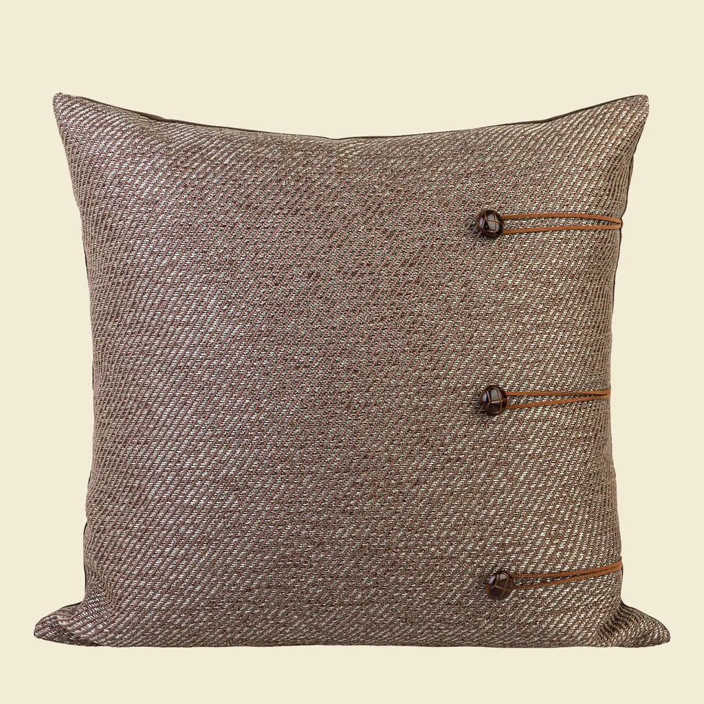 45cm square pillow cushion with feather velvet filler in Chinese ancient style design