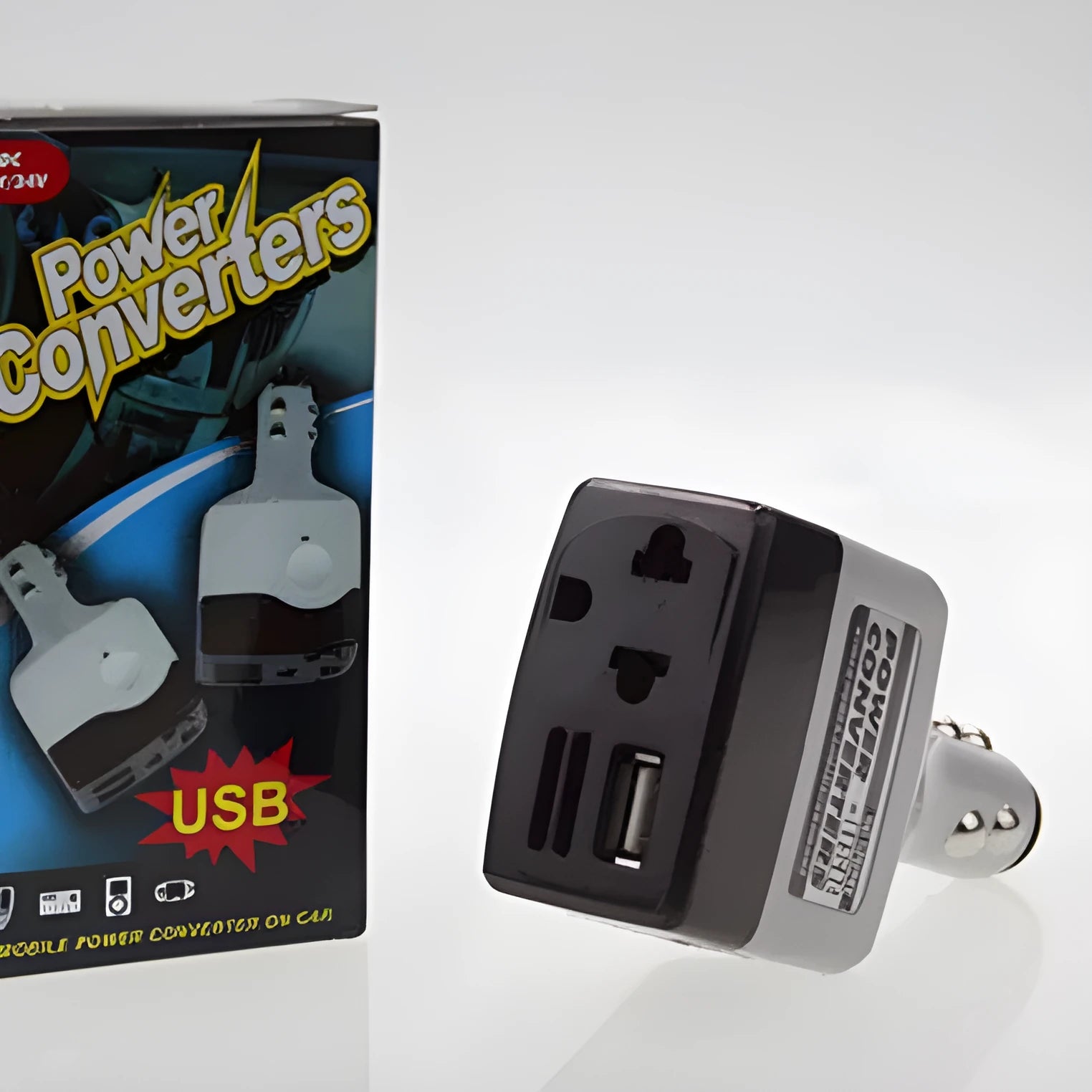Car cigarette lighter charger with USB port for mobile phone charging