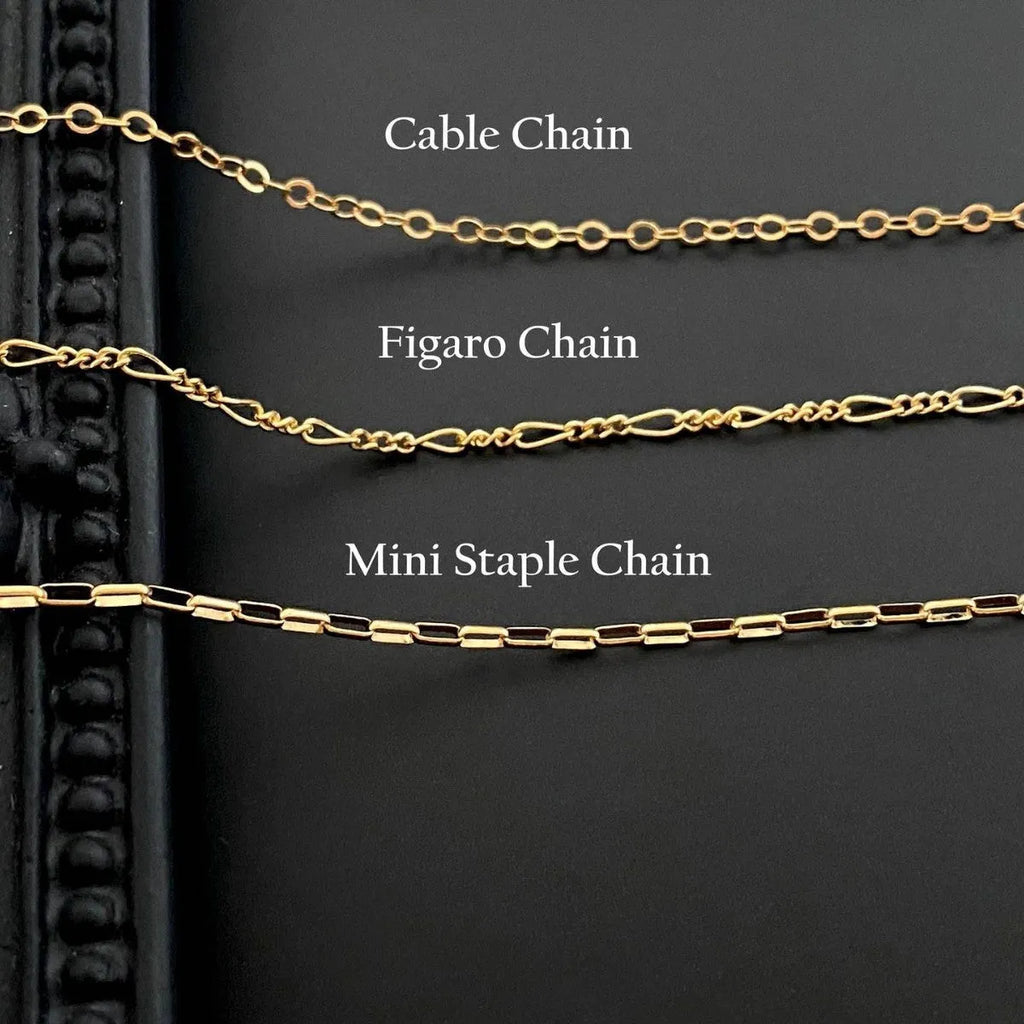 Ghost pendant necklace with titanium steel pendant and stainless steel chain in Cable, Figaro, or Mini Staple style
