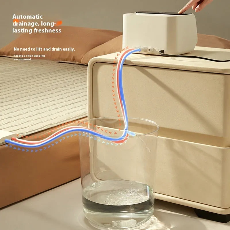 Aideng plumbing electric blanket with water circulation system showing smart host and plush fabric surface