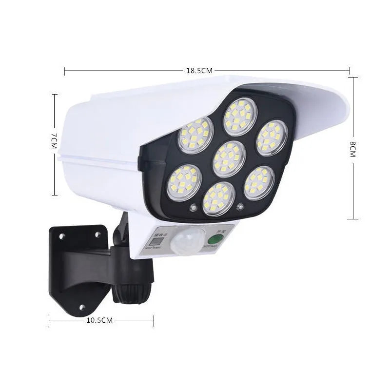 Solar simulation monitor lamp with abstract design for outdoor waterproof LED lighting