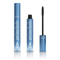 Compact black eyelash and eyebrow grooming stick beauty tool.