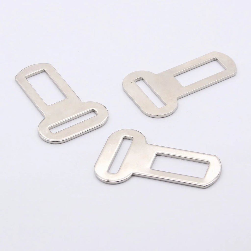 26mm silvery zinc alloy pet leash safety buckle with snap-hook design