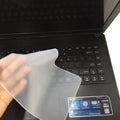 Transparent silicone keyboard dust film for laptop, universal fit, 110x268mm to 368x132mm sizes