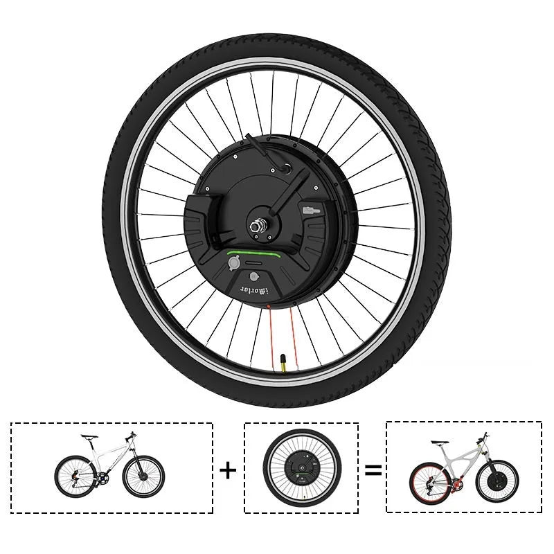 Yunzhilun micro-power bicycle battery for 26-inch wheels with alloy hub and 18650 lithium cells