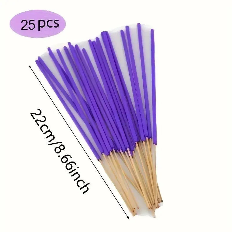 Mixed incense stick set with joss-sticks for home and office odour removal, available in 25, 50, 75 or 100 pieces.