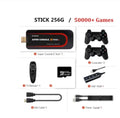 Retro video game console with HDMI port and dual-system controls for two players