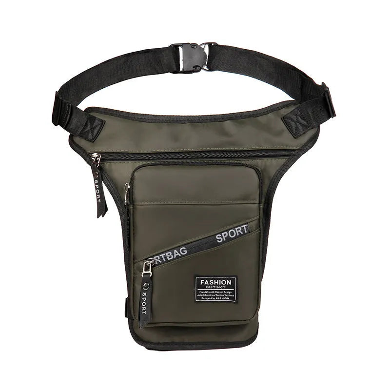 Men's outdoor cycling leg bag in nylon with crossbody strap in various colour options