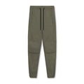 Men's grey fitness trousers with ankle-tied design, quick-drying polyester fabric for exercise