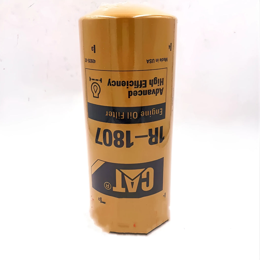 Yellow Caterpillar fuel water separator filter element measuring 262mm height