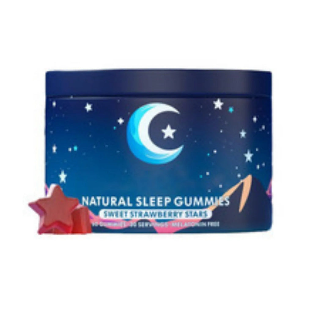 60 melatonin gummy capsules in sealed container for room temperature storage