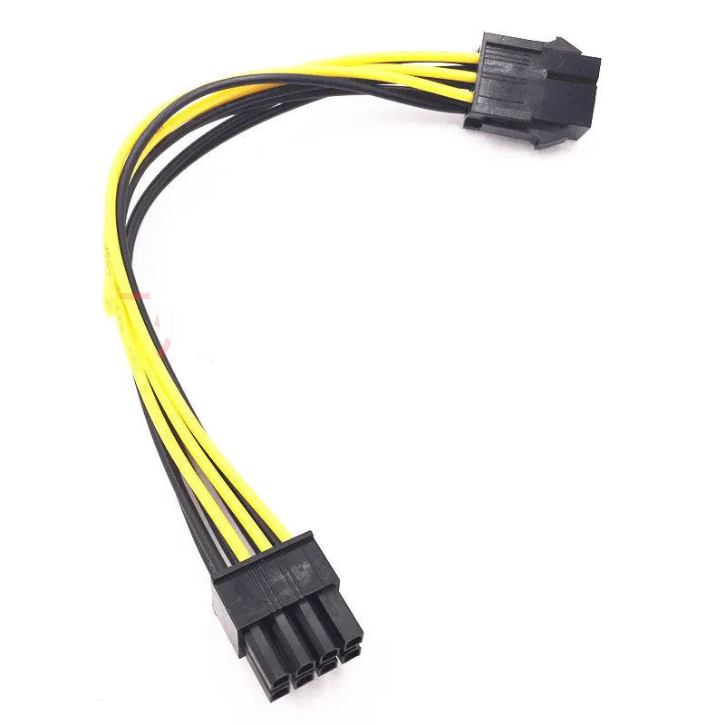 6P to 8P graphics card power cable extension measuring 20cm in length