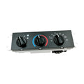 Black automotive air conditioning control switch panel for 2005-2006 Jeep Wrangler.