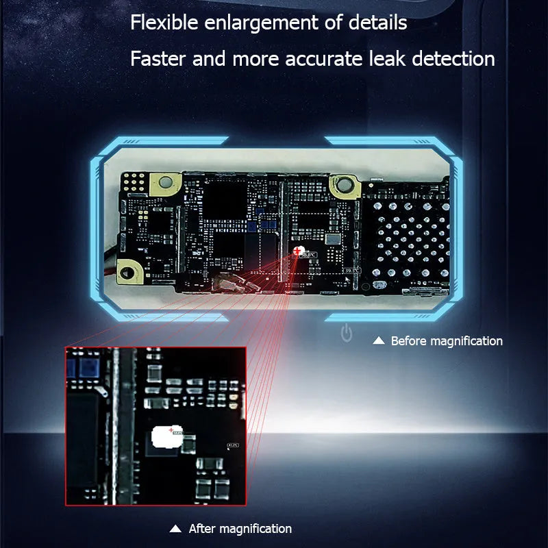 Black USB mobile phone diagnostic instrument for telecommunication maintenance measuring 48mm x 48mm x 154mm