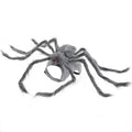 Halloween pet costume with big spider design on dog back, showing grey colour option with eight leg extensions