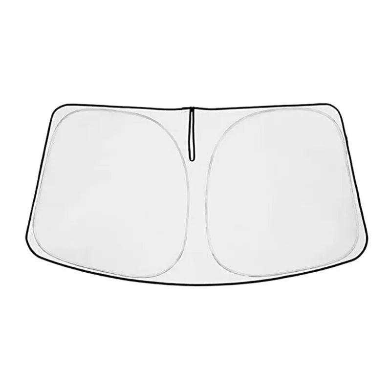 Silver tape car windshield sunshade cover for NOAH XOVY 90 series vehicles showing reflective surface